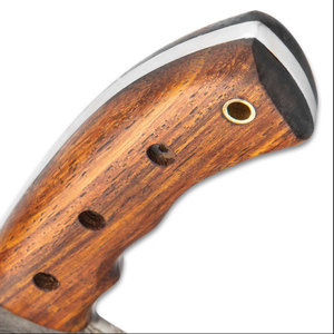 Usine OEM Best-seller Couteaux de chasse à lame fixe Couteau de camping en plein air avec gaine en cuir à grain riche - Product Image 2