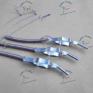 ชุดตะขอสปริง yasargil gelea 3ชิ้นเครื่องมือศัลยกรรมระบบประสาทด้วยมือสแตนเลสความยาว41ซม. - Product Image 1