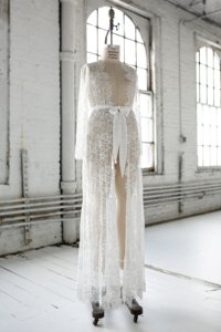 8037 Nuova Vestaglia <span class=keywords><strong>Sexy</strong></span> per <span class=keywords><strong>Sposa</strong></span> e Damigelle, Vestaglia Nuziale Lunga - Product Image 6