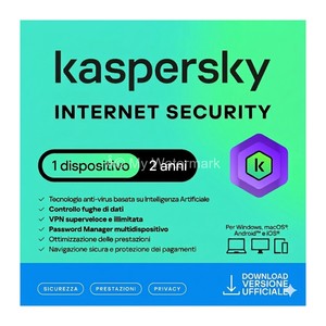 KASPERSKY INTERNET SECURITY - PC / MAC / ANDROID / IOS - 2 ANS - 1 APPAREIL - Product Image 1