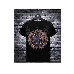 Pakistan Fabricant Hommes Strass T-shirts En Gros Fait Hommes Strass T-shirts En Stock - Product Image 1