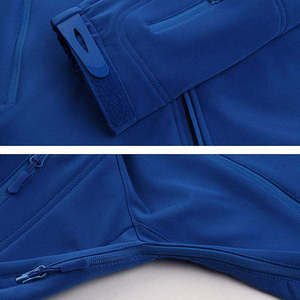 Chaqueta impermeable unisex para senderismo de invierno, personalizable, suave, piel de oveja, a prueba de viento, con cremallera para entrenamiento de hombres y mujeres - Product Image 3