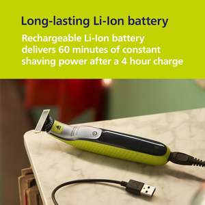 Philips Norelco pour le visage et le corps, tondeuse à barbe électrique, rasoir et appareil de toilettage, peigne réglable 5 en 1, 1x kit pour le corps, modèle QP2834/70 - Product Image 6