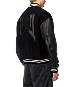 เสื้อแจ็กเก็ตมีคุณภาพระดับพรีเมียมผ้าขนสัตว์และปลอกหนัง - Product Image 3