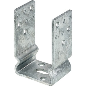 Soporte de Acero Galvanizado en Caliente de 91 x 60 x 125 mm para Fijación de Cobertizos y Almacenes VORMANN - Product Image 1