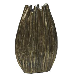 Jarrón Decorativo de Metal Dorado Hecho a Mano, Centro de Mesa, Jarrón Pequeño de Metal para Decoración Floral - Product Image 1