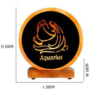 Zodiac Sign Wood Shape Lamps Best Quality Pure <b>Crystal</b> Himalayan Salt Decorations Natural Crafts Available in Wholesale Price - Product Image 3