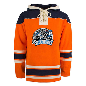 Nouveauté 2025 – Sweat à capuche de hockey sur glace en molleton d'hiver, personnalisé, de haute qualité, imperméable, respirant, avec broderie en twill et lacets - Product Image 5