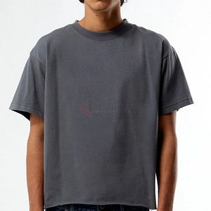 Camiseta extragrande con logotipo personalizado, Camiseta de algodón pesado con lavado ácido, ropa de calle con estampado Digital DTG, fabricante de camisetas de alta calidad - Product Image 4