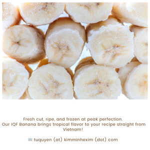 Pulpa de Plátano Congelada IQF 100% Natural de Vietnam, Sabor Dulce para la Industria de Alimentos y Bebidas - Product Image 2