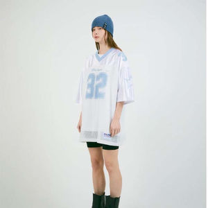 Camiseta de fútbol americano Recortada Malla Boxy Camiseta de fútbol 220gsm 100% Poliéster Camisetas de fútbol Camiseta de malla de fútbol - Product Image 2