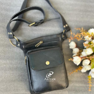 Nouveau sac de taille en cuir véritable de concepteur ceintures de poche en cuir ceinture de voyage à la main unisexe élégant Collection ceintures de poche de hanche - Product Image 1