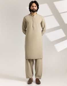 Haute qualité dernière conception islamique afghan hommes Salwar Kameez Slim Fit séchage rapide fête décontracté bas quantité minimale de commande meilleure vente personnalisable - Product Image 4