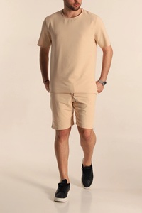 ชุดวอร์มแขนสั้นสำหรับผู้ชายชุดออกกำลังกายแห้งเร็วชุดออกกำลังกายสำหรับเล่นกีฬาฤดูร้อน - Product Image 4