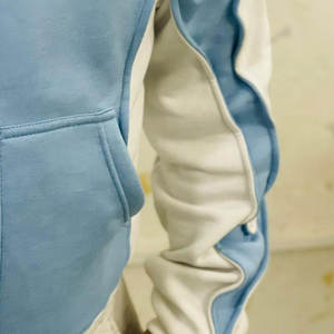 Sweat à capuche personnalisé en molleton épais 320GSM avec fermeture éclair et effet délavé pour homme - Product Image 3