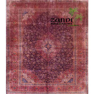 Alfombra persa Mashad única en su tipo de 13'3 x 9'8 - Product Image 1