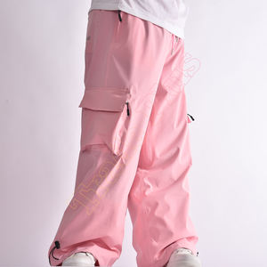 Pantalon de ski et de snowboard personnalisé OEM fabricant de haute qualité unisexe Baggy cordons multi-poches coupe-vent - Product Image 3
