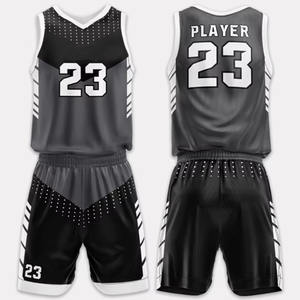 2025 adultes uniformes de basket-ball Double face à séchage rapide Polyester respirant imprimé Logo nom et numéro uniforme de basket-ball - Product Image 6