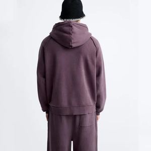 Survêtements pour hommes de couleur personnalisée, à capuche, 100% coton, pour usage extérieur, qualité supérieure, couleur unie, vente en gros, confortables, pour adultes - Product Image 6