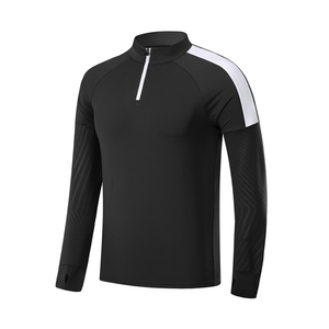 Cortavientos deportivo de manga larga para hombre, chaqueta de entrenamiento de patrón sólido, capucha para deportes de invierno para fútbol, ropa deportiva para trotar - Product Image 4
