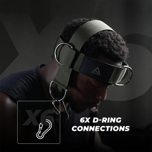 Arnés de Cabeza para Hombre, para Entrenamiento de Fuerza y Gimnasio, Ajustable, de Neopreno y Algodón, con Logotipo Personalizable - Product Image 2