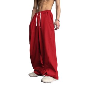 Pantalons pour hommes avec impression personnalisée du logo, pantalons d'extérieur pour hommes, pantalons de survêtement épais en molleton 100% coton, pantalons amples pour hommes - Product Image 1