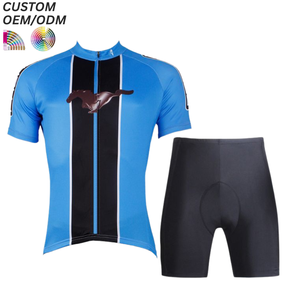 Conjunto de Ciclismo Personalizado por Sublimación, Maillot y Culotte, Secado Rápido, Transpirable, Spandex/Poliéster, Impresión Digital, Logotipo Frontal Personalizable - Product Image 1