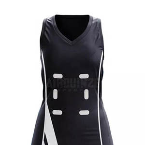 Fabricación profesional Sublimación Impreso Patrón sólido Color Entrenamiento Netball Uniforme - Product Image 4