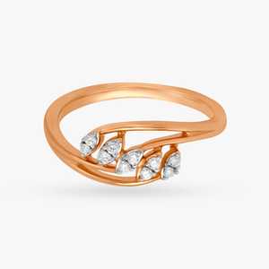 แหวนมอสซาไนต์ทรงเล็กหลายชั้น 18K โรสโกลด์ สำหรับผู้หญิง ทรงกลม ความใส VVS VS ดีไซน์หรูหรา สง่างาม แหวนครบรอบแต่งงานหลายชั้น - Product Image 2