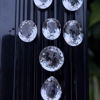 Mehrajudin Gems - Pierres précieuses naturelles en cristal blanc, coupées à facettes, formes variées, 20-50 carats, pour la fabrication de bijoux, lot de pierres précieuses