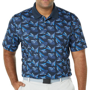 Camisetas de polo de abeto seco de estilo retro ajustadas informales de manga corta para hombre camisetas de algodón de corte clásico de diseño básico - Product Image 5