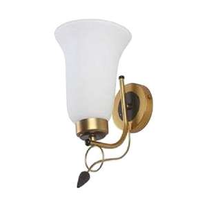 Lampe murale plaquée or avec applique murale en verre blanc pour l'éclairage décoratif de la maison Utilisation de la pièce Scone murale Lumières d'intérieur - Product Image 1