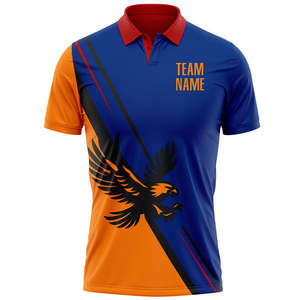 Chemises de pêche polo en polyester à manches longues 100%-Vente en gros sublimation jersey vêtements de sport unisexe à séchage rapide chemises et hauts sans quantité minimale de commande - Product Image 5