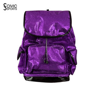 Sac à dos de cheerleading à paillettes sublimées, sacs de sport décontractés, sacs de piste, sac à dos en polyester - Product Image 1