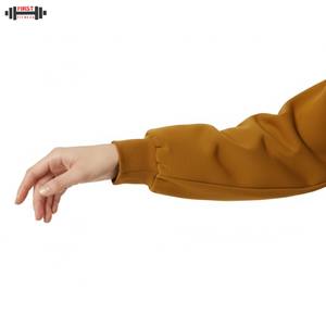 New Arrival High Quality Casual Full Zip Streetwear Winter Oversized Polyester/Cotton <b>Fleece</b> <b>Sweatshirt</b> for Women - Product Image 3
