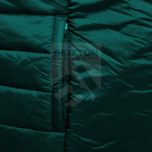 Vente en gros Veste matelassée décontractée en nylon pour hommes Streetwear d'hiver Veste matelassée avec col montant et fermeture éclair Design de mode personnalisé - Product Image 4