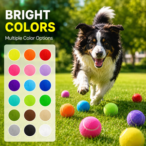 Juguetes de Pelota de Tenis Resistentes para Mascotas, Regalo para Mascotas, Pelotas de Tenis para Perros con Logotipo Personalizado, Pelotas de Tenis Chirriantes para Entrenamiento - Product Image 3