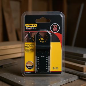 Lame de scie Stanley FATMAX STA26110XJ 32x40mm pour outil multifonction, coupe droite et plongeante pour le bois, le plâtre et le travail du métal - Product Image 3