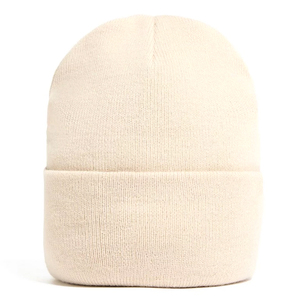 Venta al por mayor Beanie Hat Blank Plain Knit Hat Custom Grueso de lana Cachemira puños Jacquard Beanie Knitted Winter Hat para las mujeres - Product Image 4