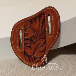 Offre Spéciale couverture de couteau en cuir usiné à la main de Style occidental extérieur pour couteau pliant couverture de couteau élégante - Product Image 1