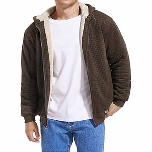 Men Hoodie With Drawstring Hood Thick Fleece Pullover Sweatshirt <b>Winter</b> <b>Warm</b> Casual Cotton Streetwear uploaded by <b>Dress</b> Sports - Product Image 3