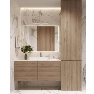 OEM ODM vanité flottante contreplaqué MDF PVC imperméable multicolore 3 ans de garantie vanité moderne combo pour salle de bain de Vietnam - Product Image 6
