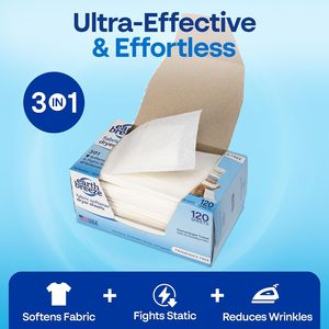 Feuilles assouplissantes pour sèche-linge Earth Breeze sans parfum – 120 feuilles - Product Image 5
