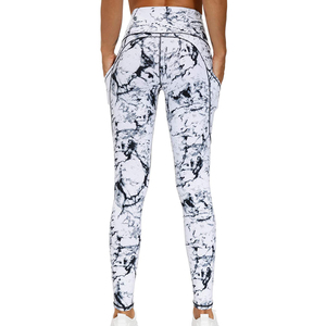 High Quality Custom Color Casual Women's Seamless Anti-Bacterial Mid Waist Heat-Transfer Printed 220g <b>Leggings</b> Cotton Bamboo - Product Image 5