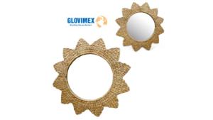 Muebles de dormitorio de mimbre seguro Natural de alta calidad, decoración de espejo de baño de bambú de madera, jacinto de agua pequeño, calidad garantizada - Product Image 4