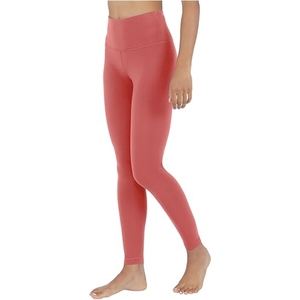 Pantalones de Yoga de Cintura Alta, Talla Grande, Diseño Personalizado con Estampado Sólido, Impresión por Transferencia de Calor, Secado Rápido, Transpirables, Spandex/Poliéster - Product Image 4