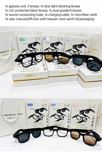 Lunettes Intelligentes G1 4K avec Caméra, Recharge Sans Fil, Traduction IA, Enregistrement Vidéo Silencieux HD 8MP, Assistant Vocal IA et Application - Product Image 6