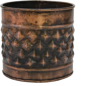 Maceta galvanizada de aspecto vintage hecha por Rael hierro galvanizado para decoración del hogar, casa de campo, oficina y decoración de jardín - Product Image 3