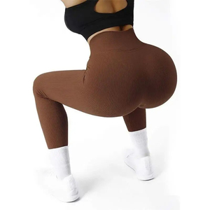 Nueva llegada Premium Super Soft Buttery tejido de punto Leggings para mujeres High Christmas Candy Lollipop impreso Leggings cosidos - Product Image 3