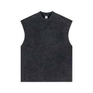 High Street Men's <b>Vintage</b> Washed <b>Tank</b> <b>Top</b> 100% Cotton Quick Dry & Breathable Customizable Colors/Logos Sleeveless Streetwear - Product Image 1
